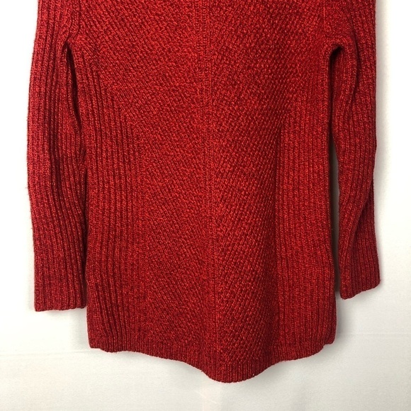 Madewell Red Hexcomb Texture Pullover Crew Neck Knit Sweater XS - Picture 8 of 8